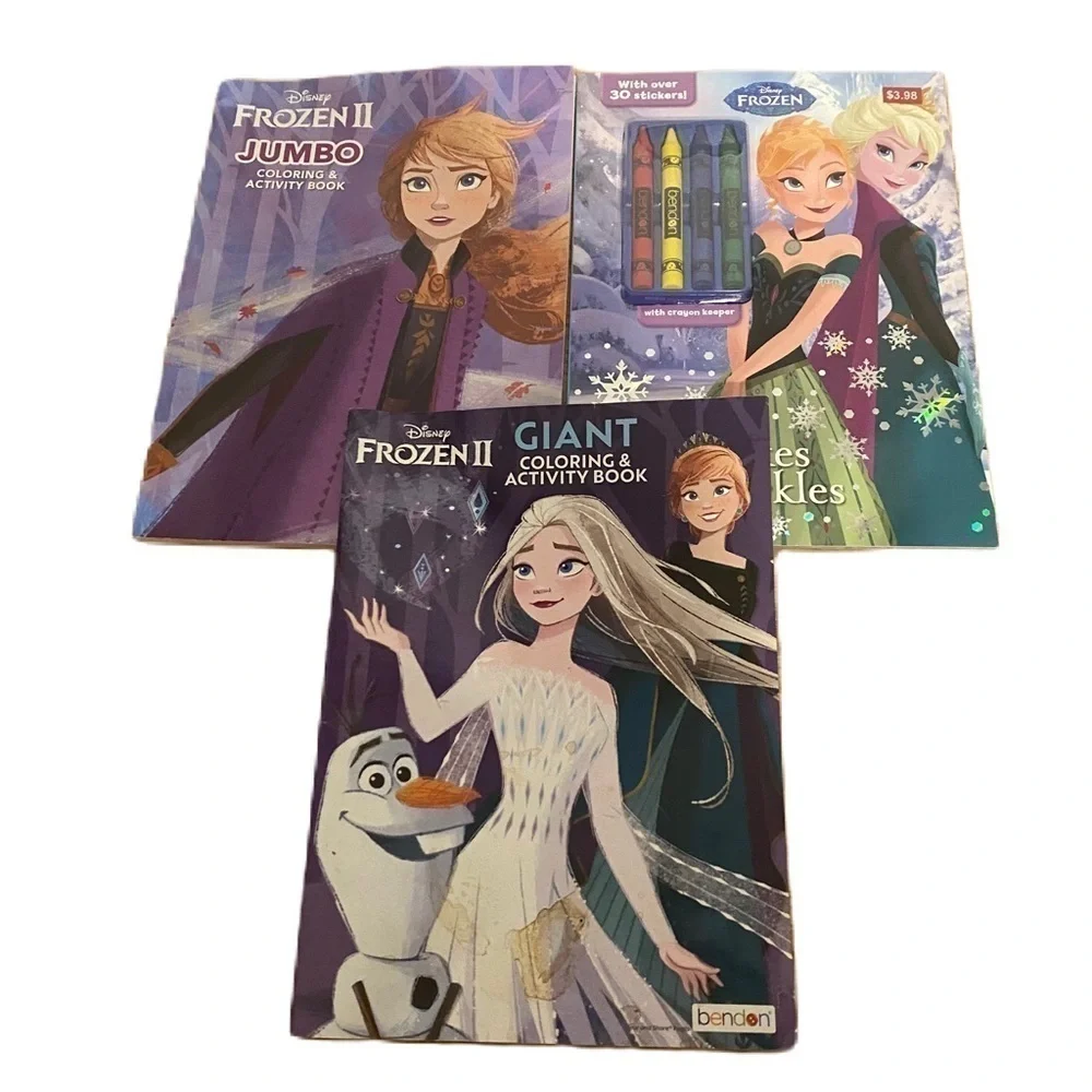 Disney Frozen Coloring & Activity Book Bundle Elsa Anna NEW